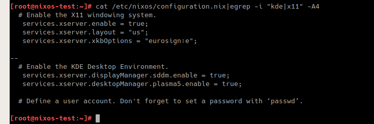 NixOS reconfiguration